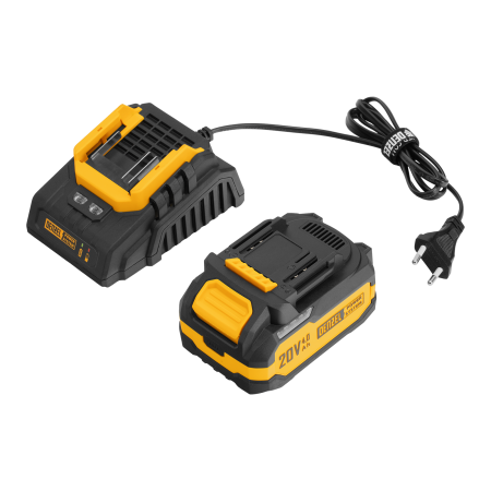 Машина шлифовальная угловая аккумуляторная бесщет. DENZEL AGH-BL-20-125, Li-Ion, 20 В