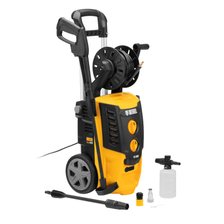 Моечная машина высокого давления DENZEL R-180D, 2200 Вт, 180 бар, 380 л/ч, с барабаном
