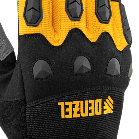 Перчатки универсальные DENZEL усиленные, с защитными накладками, размер 10