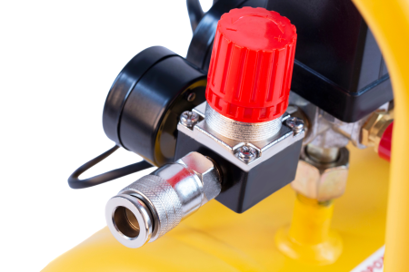 Компрессор безмасляный DENZEL DLS950/24, 950 Вт, 165 л/мин, ресивер 24 л, малошумный