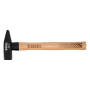 Молоток слесарный DENZEL 600 г, кованый квадратный боек, буковая рукоятка