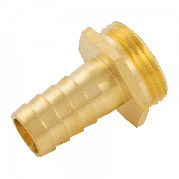 Штуцер для шланга DENZEL 97272, 3/4 дюйм, с наружной резьбой G1