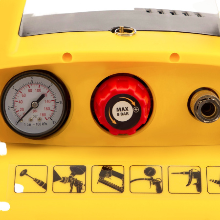 Компрессор воздушный DENZEL РС 1/6-180, 1.1 кВт, 180 л/мин, 6 л