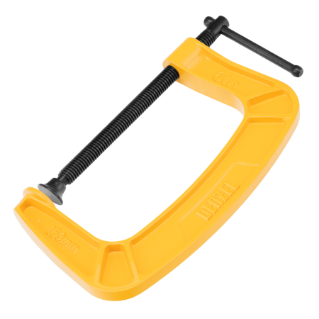 Струбцина DENZEL G-образная, усиленная, 150 мм