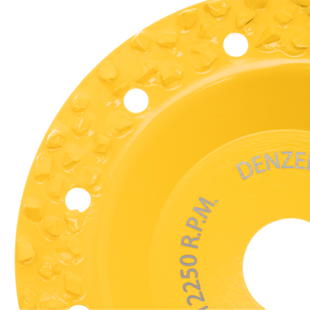 Чашка твердосплавная зачистная DENZEL, 125 мм, Плоская, крупное зерно #8