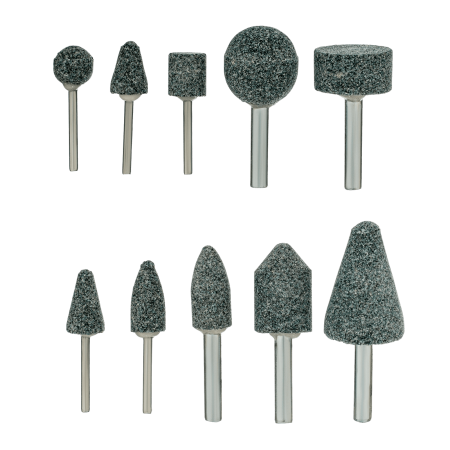Набор шарошек DENZEL для дрели (ПШМ), 10 шт