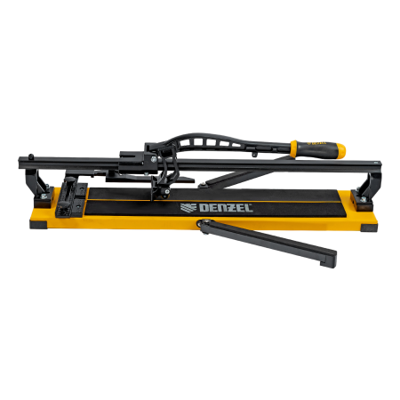 Плиткорез рельсовый DENZEL 600х16мм, каретка на подш., стальная станина, усил. рукоятка-пенал