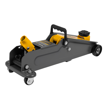 Домкрат гидравлический подкатной DENZEL 2 т, 135-385 мм