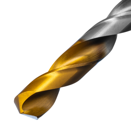 Сверло спиральное по металлу DENZEL 12 x 151 мм, Р6М5, Golden Tip 