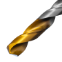 Сверло спиральное по металлу DENZEL 12 x 151 мм, Р6М5, Golden Tip 