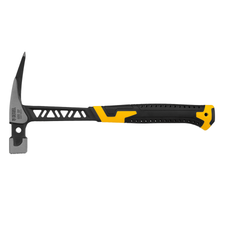 Молоток кровельщика DENZEL 600 г, цельнокованый, боек с магнитом, двухкомп. обрезин. рук-ка