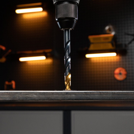 Сверло по металлу DENZEL 11 мм, HSS-Tin, Golden Tip, 6 шт.