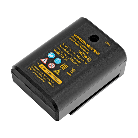 Лазерный уровень мультипризменный DENZEL DLV-360-4C, 30 м, зеленый луч, Li-Ion 2,4 Aч, кейс