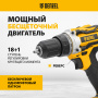 Дрель-шуруповерт аккумуляторная, бесщет. DENZEL BLDL-18-0 Li-Ion, 18 В