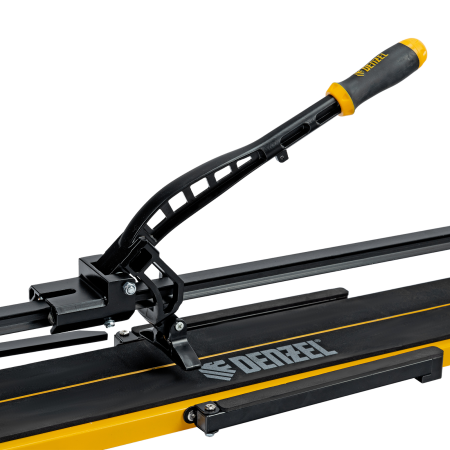 Плиткорез рельсовый DENZEL 800х16мм, каретка на подш., стальная станина, усил. рукоятка-пенал