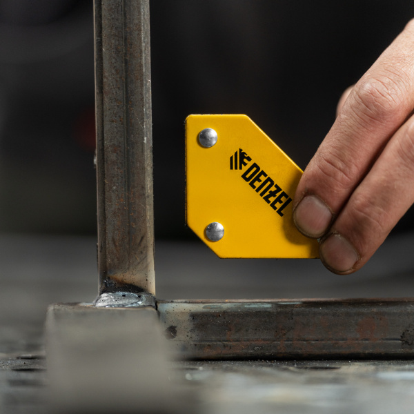 Набор для сварочных работ DENZEL 97557, 2 магнитных фиксатора, магнитная клемма «масса»