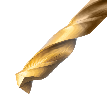 Набор сверл по металлу DENZEL, 1,5-6,5мм, Р6М5К8-TiN, Golden Tip, 13 шт