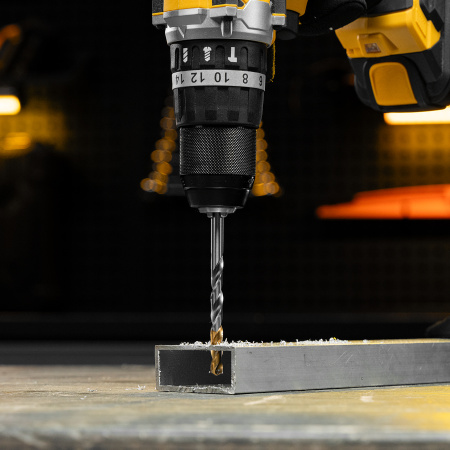 Сверло спиральное по металлу DENZEL 7,0 x 109 мм, Р6М5, Golden Tip