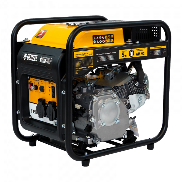 Инверторный генератор DENZEL GT-2500iF, 2.5 кВт, 230 В, бак 5 л, ручной старт