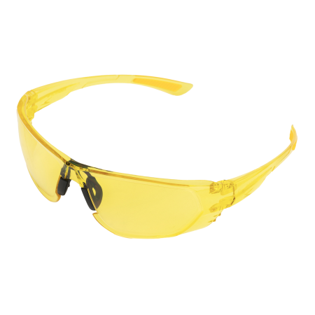 Очки защитные DENZEL открытые, поликарбонатные, желтая линза