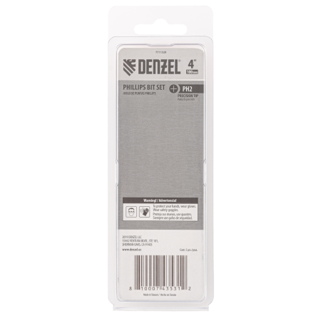 Набор бит DENZEL PH2x100 мм, 5 шт.