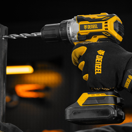 Дрель-шуруповерт аккумуляторная, бесщет. DENZEL BLDL-18-0 Li-Ion, 18 В