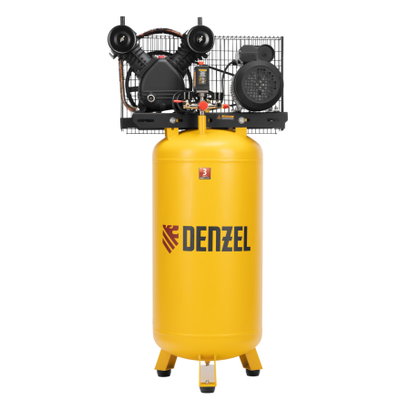 Компрессор воздушный DENZEL BCV2200/100V, 2.3 кВт, ременный привод, 100 литров, 440 л/мин