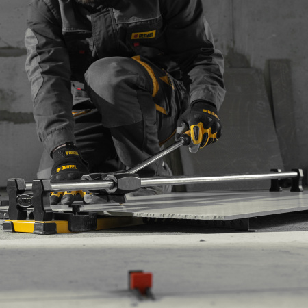 Плиткорез DENZEL 1000х14мм, цельнометал. напр., каретка на подш., стальная станина, рукоятка-пенал