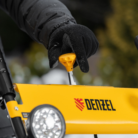 Снегоуборщик гибридный с функц. подметания DENZEL SWB-600, 212 сс, руч. старт, 2 насадки
