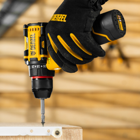 Дрель-шуруповерт аккумуляторная бесщет. DENZEL CDH-BL-12, Li-Ion, 12 В