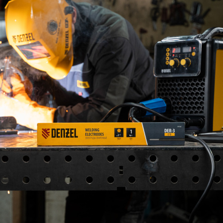 Электроды DENZEL DER-3, диам. 3 мм, 1 кг, рутиловое покрытие