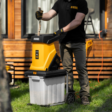 Измельчитель садовый электрический DENZEL ECS-2700, 2700 Вт, 40 мм