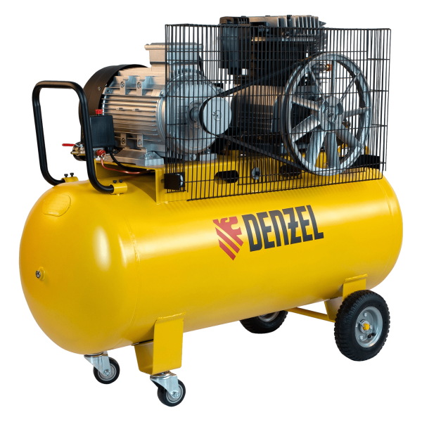 Компрессор воздушный DENZEL BCI5500-T/200, 5.5 кВт, ременный привод, 200 литров, 850 л/мин