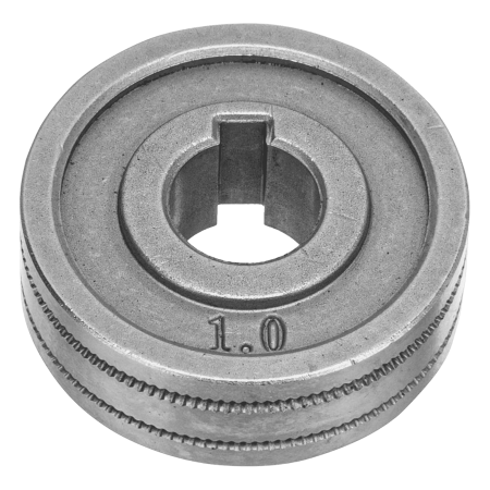 Подающий ролик DENZEL зубчатый профиль под флюсовую проволоку 0,8-1мм, 2 шт