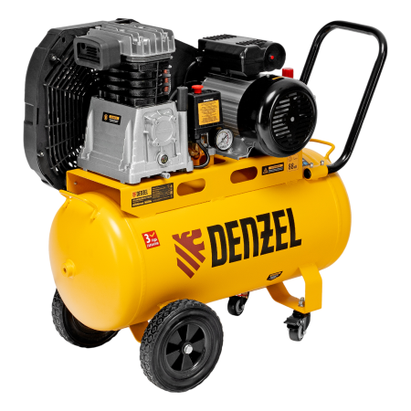 Компрессор воздушный DENZEL рем. привод BCI 2100/50, 2,1 кВт, 50 литров, 400 л/мин