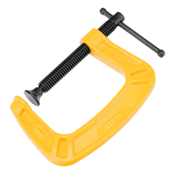 Струбцина DENZEL G-образная, усиленная, 75 мм