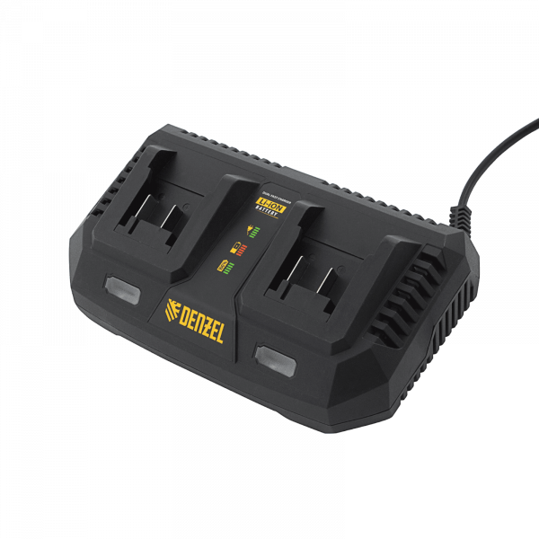 Зарядное устройство на 2 аккумулятора DENZEL IBC-18-3.0-2, Li-Ion, 18В, 3.0 А