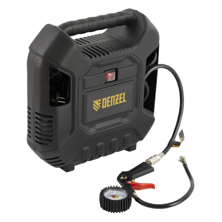 Компрессор воздушный DENZEL DL1100, 1.1 кВт, 180 л/мин, с набором аксессуаров