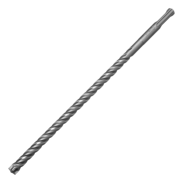 Бур по бетону DENZEL, цельная крестовая пластина, 10x265 мм, SDS PLUS