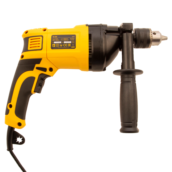 Ударная дрель DENZEL ID-850, 850 Вт, 0-3000 об/мин, 48000 уд/мин