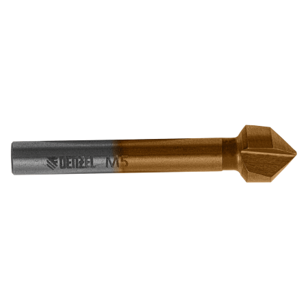 Зенковка конусная DENZEL под М5, HSS, по металлу, 6-гранный хвостовик