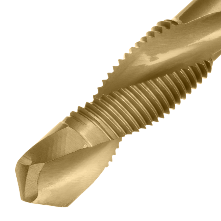 Сверло-метчик DENZEL М12 х 1,25 мм, Р6М5