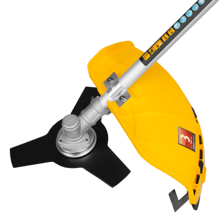 Триммер электрический DENZEL TE-1400, 1400 Вт, 420 мм, катушка + диск, разборная штанга