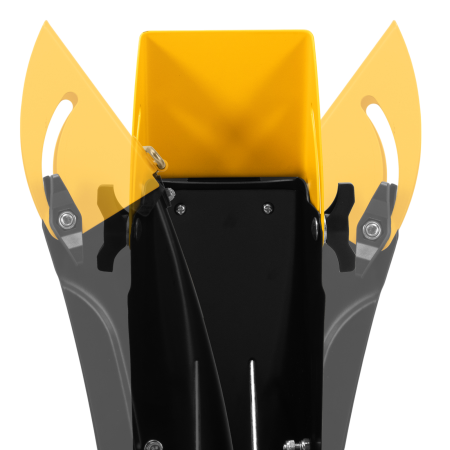 Гибридная снегоуборочная машина DENZEL с функц. подметания SWB-800, 212 сс, руч. старт, 2 насадки