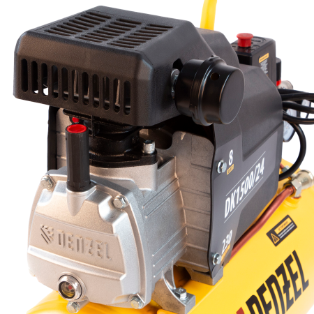 Компрессор воздушный DENZEL X-PRO DK1500/24, 1.5 кВт, 230 л/мин, 24 л