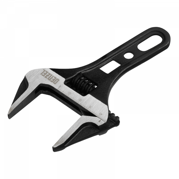 Ключ разводной DENZEL 155 мм, CrV, кованый, укороченная рукоятка