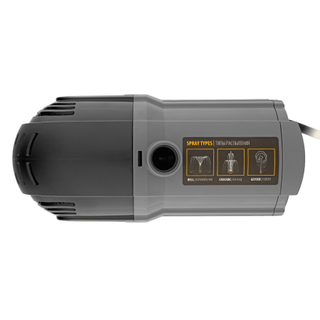 Насос фонтанный DENZEL FNP31-24, 31 Вт, подъем 2,4 м, 1500 л/ч, колокольчик/2 каскада/гейзер