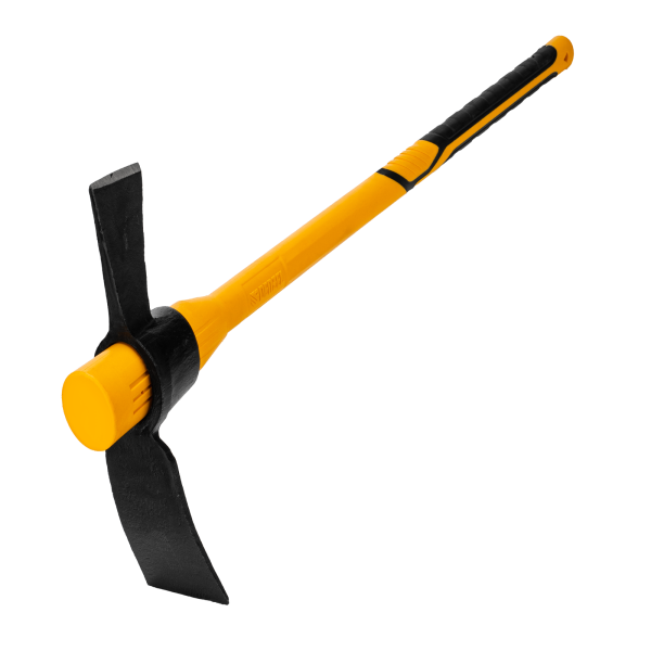 Кирка-топор DENZEL 2250 г, фиберглассовая обрезиненная рукоятка 900 мм