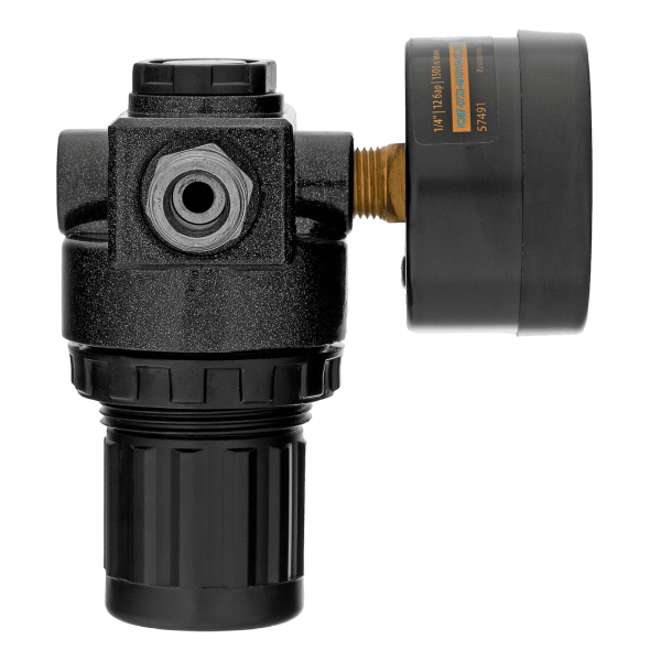 Регулятор давления с манометром DENZEL R1500, 12 бар, 1/4"