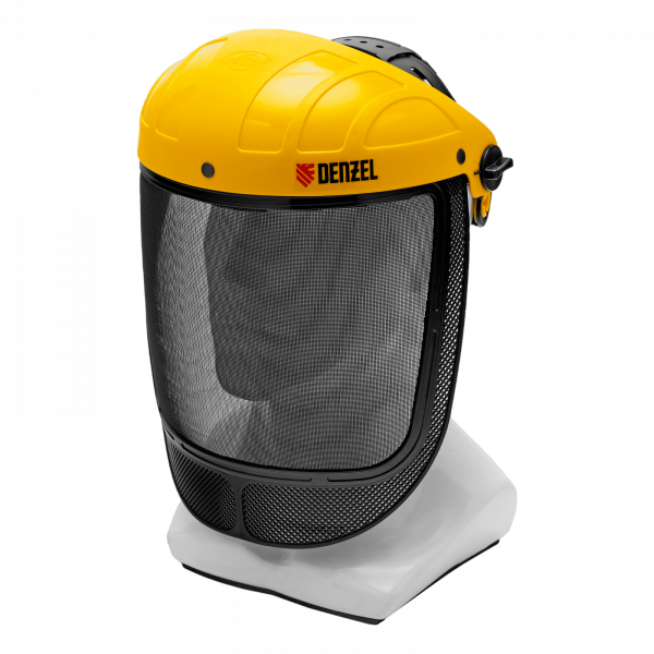 Щиток защитный лицевой с сеткой DENZEL "СВОНА" НС-01 "ЛЮКС", плавная регулировка храповик